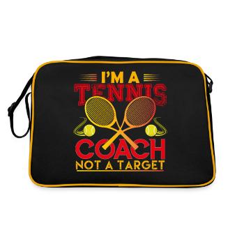 coach de Tennis Cadeau coach Tennis Le Meilleur ! - Sac Retro - noir/or - Dos