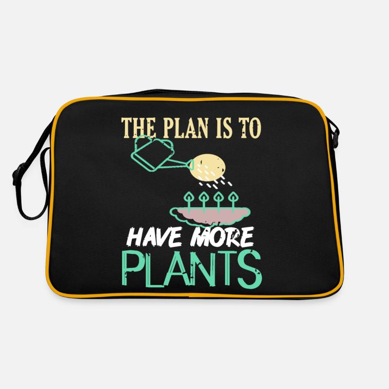 The Plan Is To Have More Plants Retro Gardener Retro Bag
