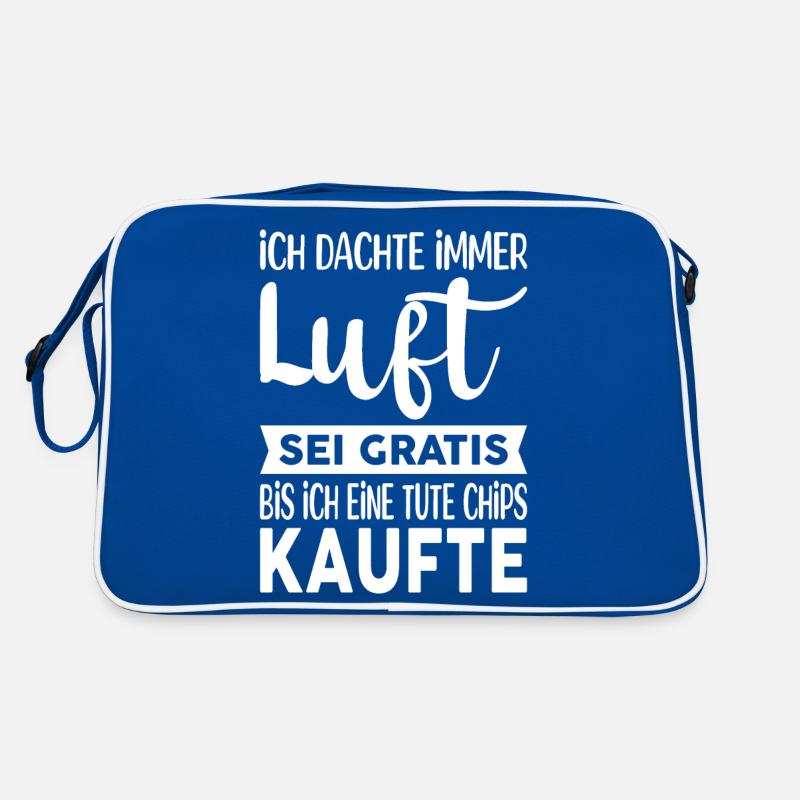 Ich dachte immer Luft sei gratis Retro Tasche