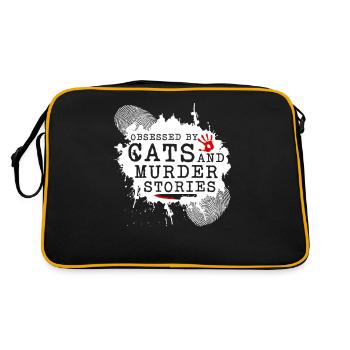 True Crime et Histoires de meurtres de chats, Murderino - Sac Retro - noir/or - Dos