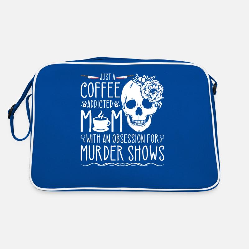 True Crime Obsessed Mom Murder Shows et café, Sac Retro