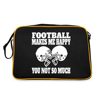 Fan de football américain - Sac Retro - noir/or - Dos