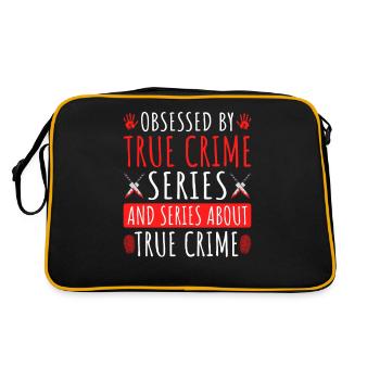 Obsédé par la série True Crime - Sac Retro - noir/or - Dos