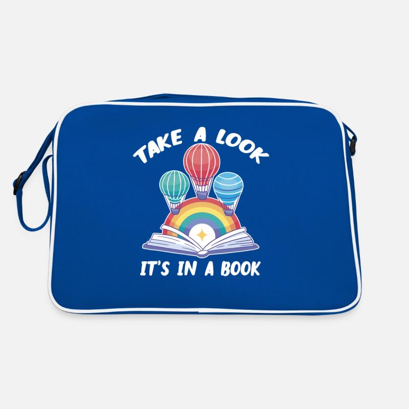 Jetez un coup d’œil C’est un livre Retro Rainbow Reading Sac Retro