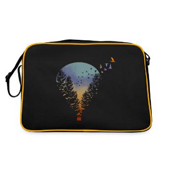 Flying Far Away - Retro Bag - black/gold - Back