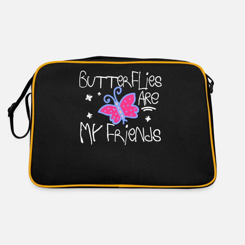 Les papillons sont mes amis Sac Retro