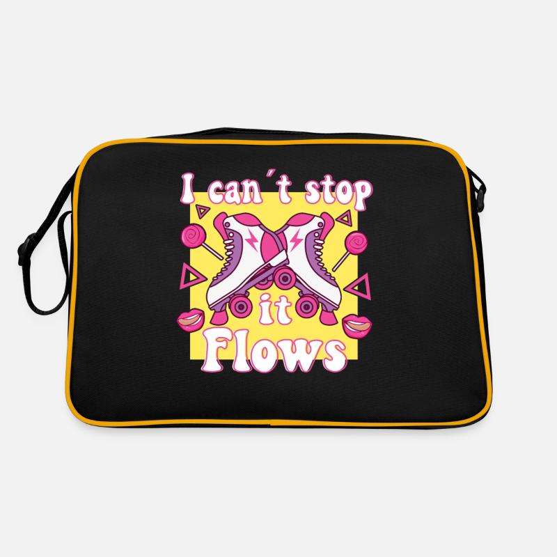 Je ne peux pas arrêter ça coule Roller Skates Roller Skating Sac Retro