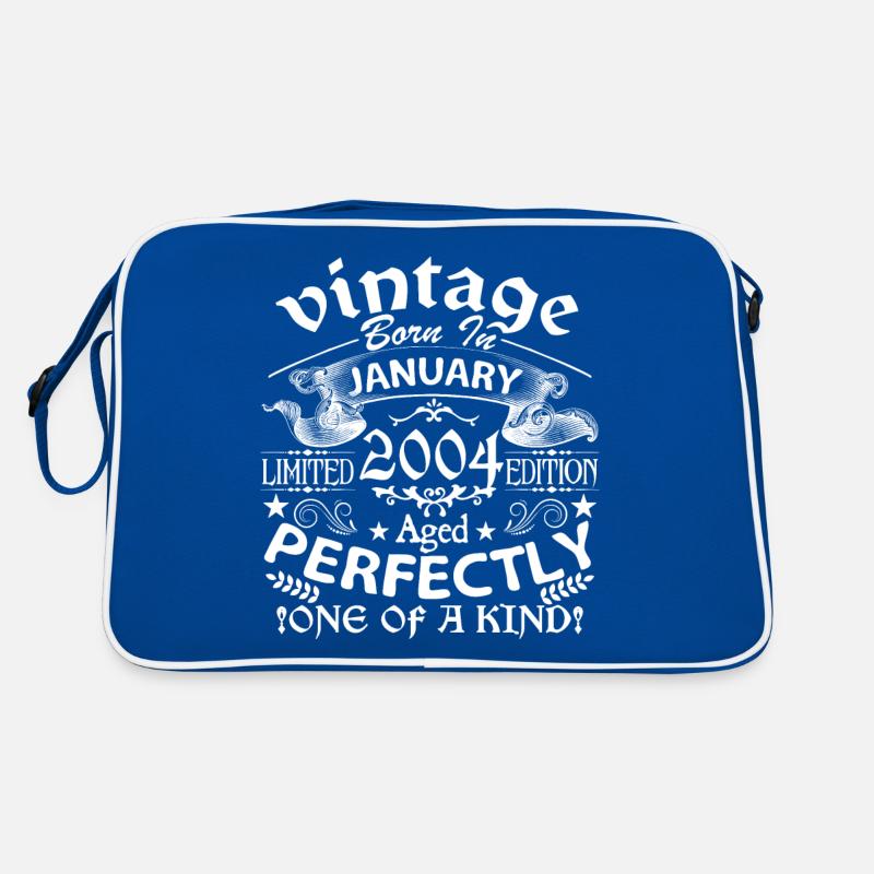 Janvier 2004 | anniversaire 2004 Vintage Janvier Sac Retro