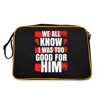Divorce - Retro Bag - black/gold - Back