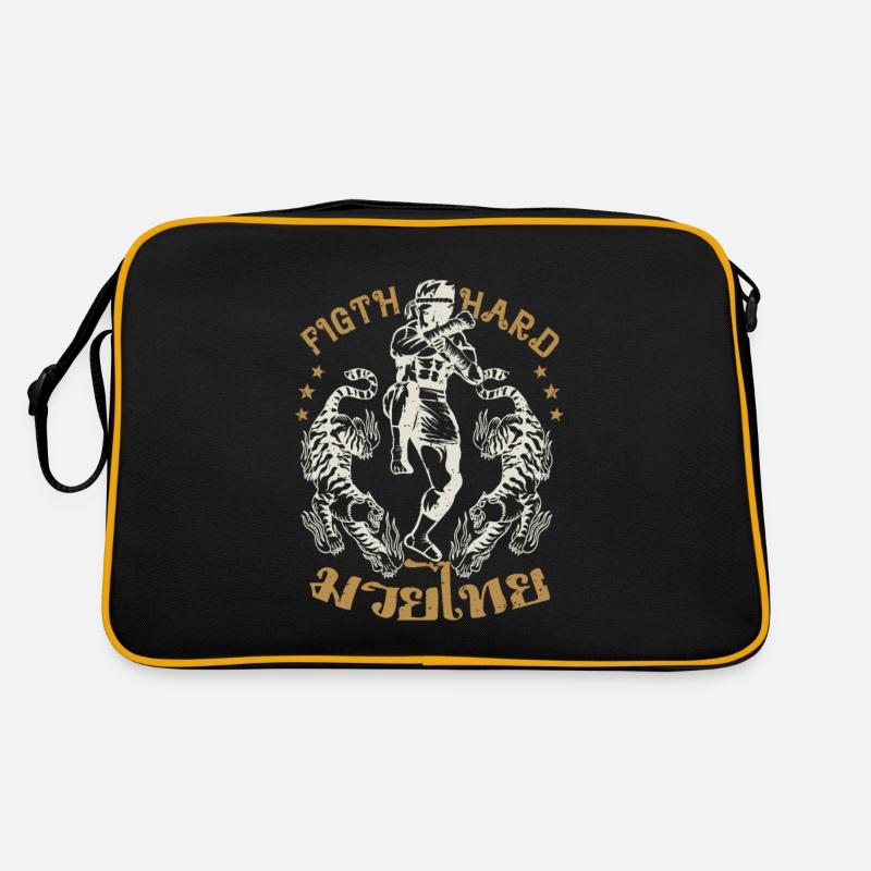 Muay Thai Fight Hard Traditional Fighter Gift Idea Retro Tasche