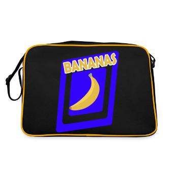 Bananes - Sac Retro - noir/or - Dos