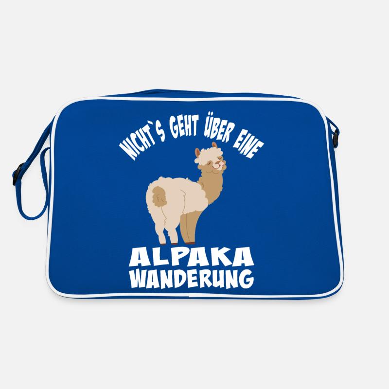 Alpaka Wanderung Retro Tasche