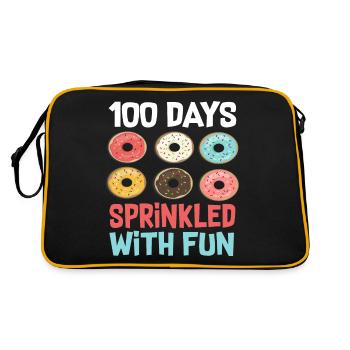 100 jours saupoudrés de beignets amusants - Sac Retro - noir/or - Dos