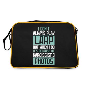 Larp | Live-action role-playing game | Larps | Larp - Retro Bag - black/gold - Back
