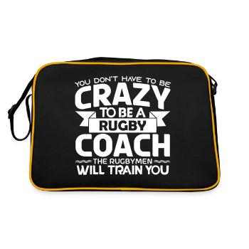 Rugby-Trainer | Rugby-Trainer-Geschenk Der beste Trainer - Retro Tasche - Schwarz/Gold - Hinten