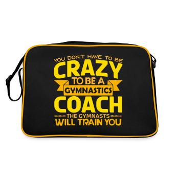 Gymnastiktrainer | Geschenk Trainer Gymnastik Le Meil - Retro Tasche - Schwarz/Gold - Hinten
