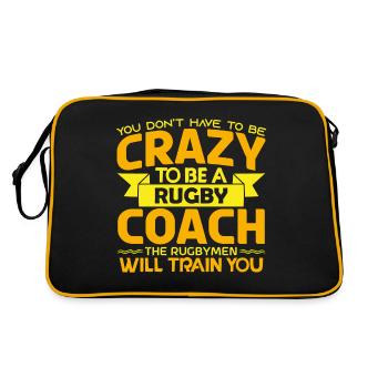 Rugby-Trainer | Rugby-Trainer-Geschenk Der beste Trainer - Retro Tasche - Schwarz/Gold - Hinten