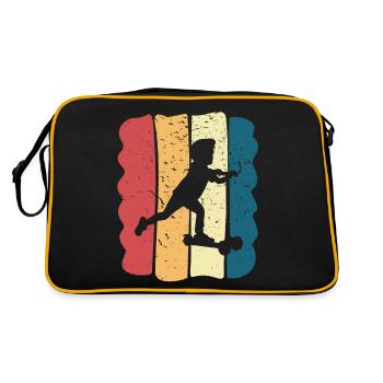Scooter Stunt Roller für Kinder Retro - Retro Tasche - Schwarz/Gold - Hinten