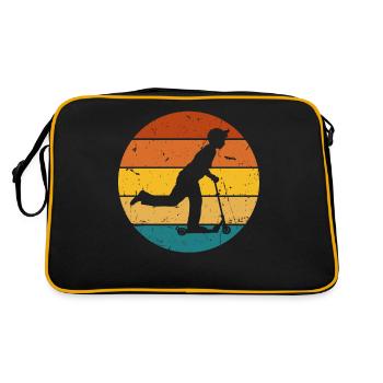 Scooter Stunt Roller für Kinder Retro - Retro Tasche - Schwarz/Gold - Hinten