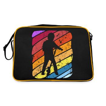 Scooter Stunt Roller für Kinder Retro - Retro Tasche - Schwarz/Gold - Hinten