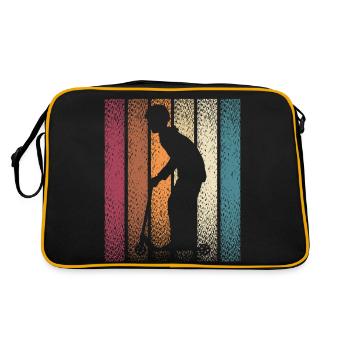 Scooter Stunt Roller für Kinder Retro - Retro Tasche - Schwarz/Gold - Hinten