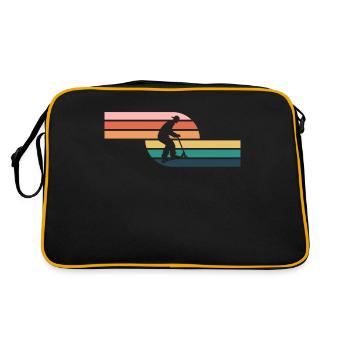 Scooter Stunt Roller für Kinder Retro - Retro Tasche - Schwarz/Gold - Hinten