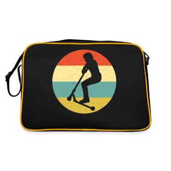 Scooter Stunt Roller für Kinder Retro - Retro Tasche - Schwarz/Gold - Hinten