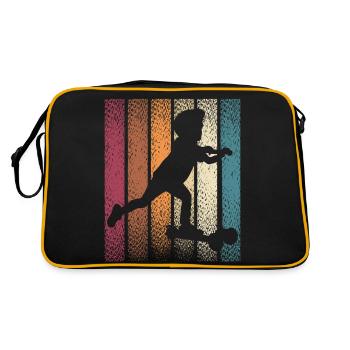 Scooter Stunt Roller für Kinder Retro - Retro Tasche - Schwarz/Gold - Hinten