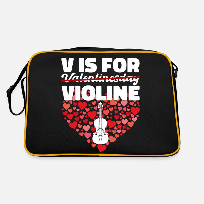 Saint-Valentin Love Violon Violon Cadeau Sac Retro