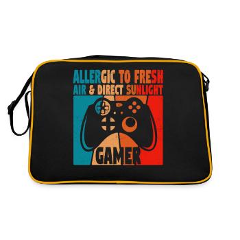 Drôle de joueur jeux vidéo de jeux joueurs - Sac Retro - noir/or - Dos