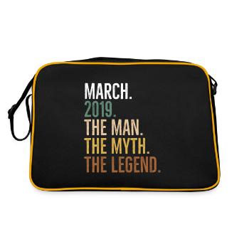 Mars 2019 L’homme Le mythe La légende - Sac Retro - noir/or - Dos