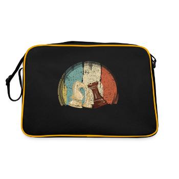 Pièces d’échecs Échecs Rétro - Sac Retro - noir/or - Dos