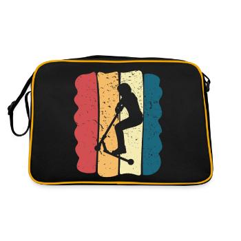 Scooter Stunt Roller für Kinder Retro - Retro Tasche - Schwarz/Gold - Hinten