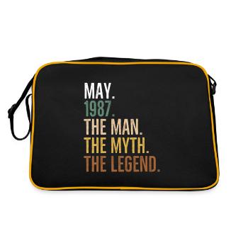 Mai 1987 L’homme Le mythe La légende - Sac Retro - noir/or - Dos