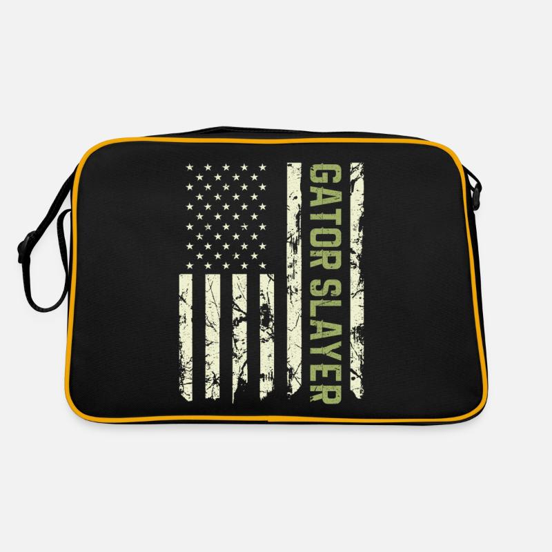 Chasseur d’alligators Drapeau américain, Patriotic Gator Sac Retro