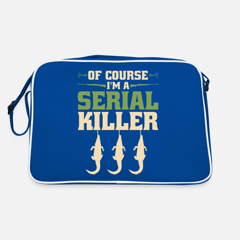 Alligator Hunter Serial Killer, Funny Gator Retro Tasche
