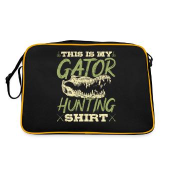 Alligator Hunter, c’est ma chasse au gator - Sac Retro - noir/or - Dos