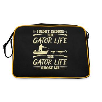 Gator Hunting I Dint Choose The Gator Life, - Sac Retro - noir/or - Dos