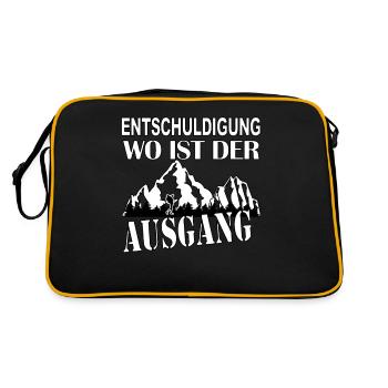 where is the exit - Retro Bag - black/gold - Back
