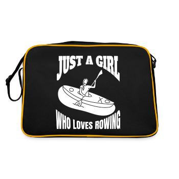 Rower Mrs. Rowing Rower Saying Rowing Club - Retro Bag - black/gold - Back