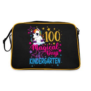 100 Magical days of Kinder Unicorn - Retro Bag - black/gold - Back