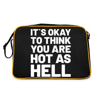 C’est normal de penser que vous êtes chaud comme l’enfer Weiss - Sac Retro - noir/or - Dos