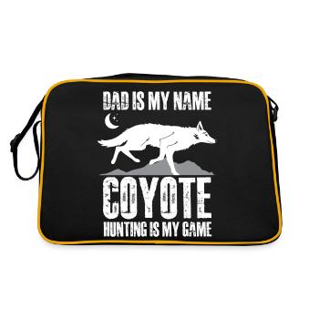 papa est mon nom la chasse au coyote est mon jeu Conception - Sac Retro - noir/or - Dos