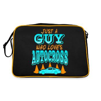 Juste un gars qui aime Autocross Retro Driver - Sac Retro - noir/or - Dos