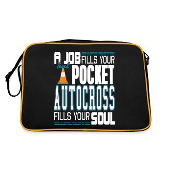 Job remplit votre poche Autocross remplit votre âme - Sac Retro - noir/or - Dos