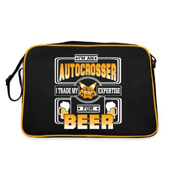 Autocrosser Trade Mon expertise pour la bière rétro - Sac Retro - noir/or - Dos