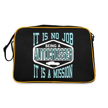Ce n’est pas un travail d’être un autocrosser, c’est une mission - Sac Retro - noir/or - Dos