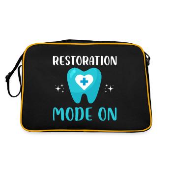 restoration mode on Design for a dental lab - Retro Bag - black/gold - Back