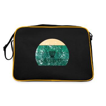 Disc Golf Basket Retro - Sac Retro - noir/or - Dos