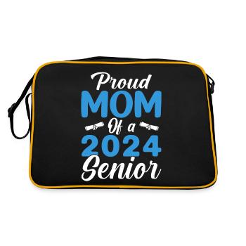 Maman fière drôle d'un cadeau de graduation - Sac Retro - noir/or - Dos